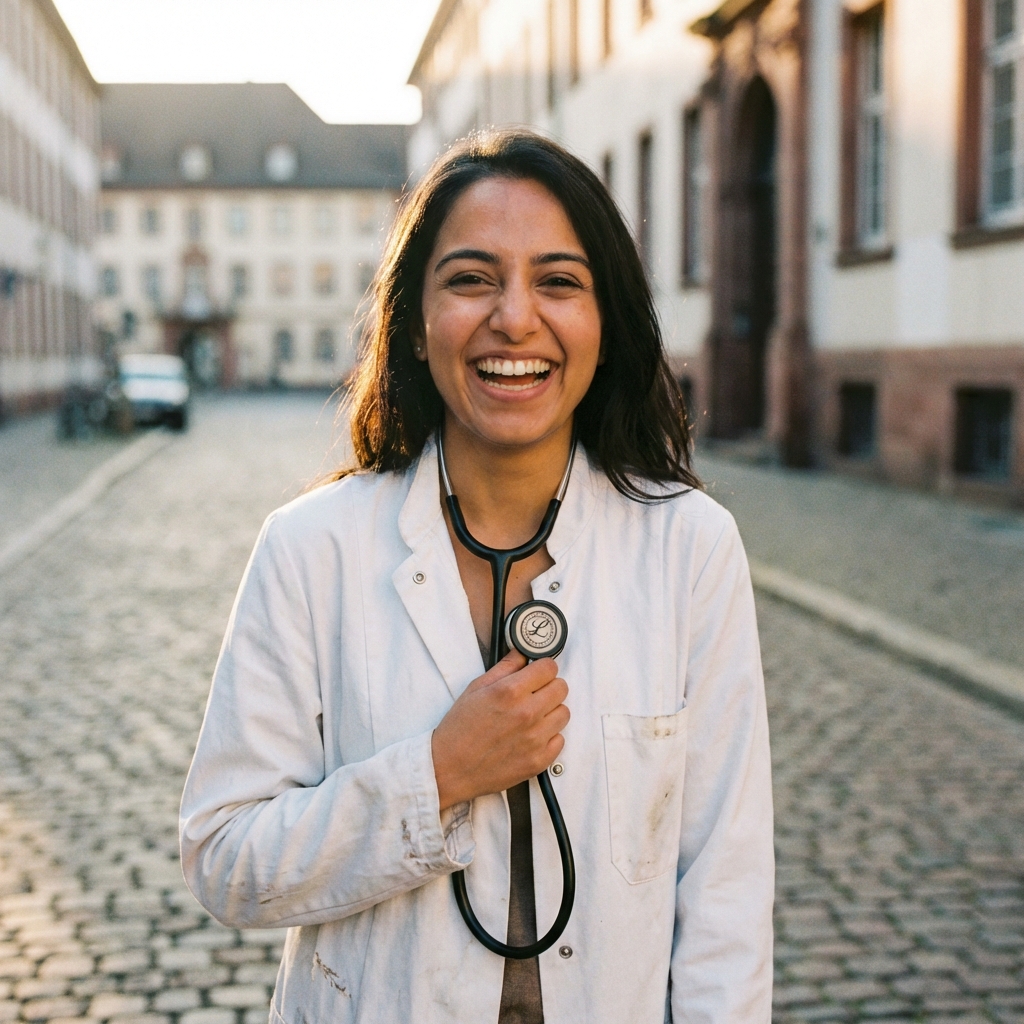 Étudiante en médecine ayant réussi son admission grâce à EuroMentor en Roumanie